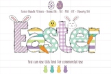 Easter Doodle Typography SVG PNG-Easter Letters game for T