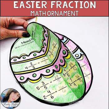 Preview of Easter Math Craft Activity | Spring Activity