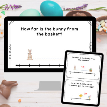 Preview of Easter Math Fractions | Easter Math Games | Easter Math Center