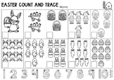 Free - Easter Count and Trace or Rainbow Write Numbers 1 to 10