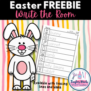 Preview of Easter Freebie - Write the Room