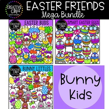 Preview of Easter Friends Clipart Bundle {Creative Clips Clipart}