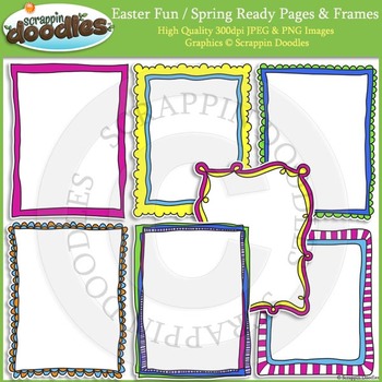 Easter Fun / Spring 8 1/2 x 11 Ready Pages by Scrappin Doodles | TpT
