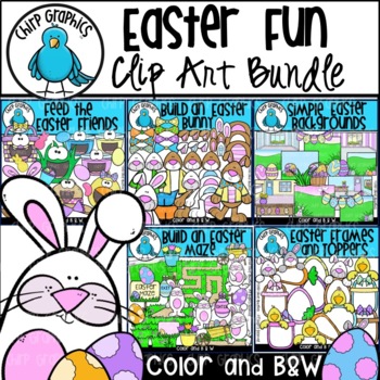 Preview of Easter Fun Clip Art Bundle - Chirp Graphics