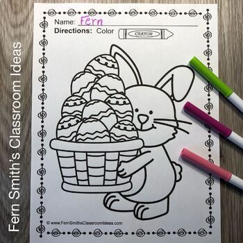 Easter Coloring Pages - 33 Pages of Easter Coloring Fun | TpT
