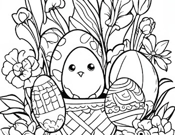 Easter Fun Coloring Book by Beth Weber | TPT