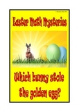 Easter Fun Math Activities: Who stole the egg? 3rd 4th