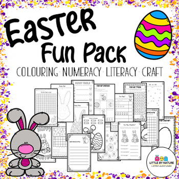 Preview of Easter Fun Pack: Printable Activity Sheets & Games for Kids – Coloring, Crafts,