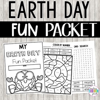 Preview of Earth Day for 2nd Grade | Earth Day Activity Pages