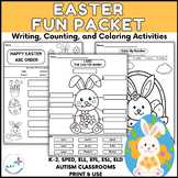 Easter Fun Packet - Writing, Counting and Coloring Activit