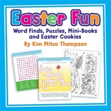 Easter Fun Printables with word finds, puzzles, mini-books