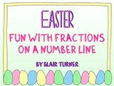 Easter Fun With Fractions on a NUMBER LINE