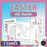 Easter Games ASL for Kids Activities Bundle Mazes Word Gam