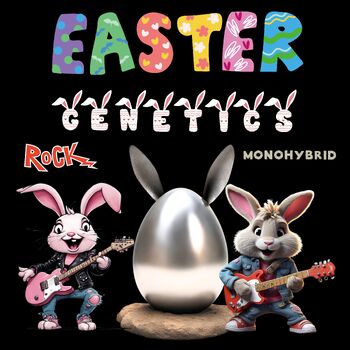 Preview of Easter Genetics MONOHYBRID ROCK, Heredity, Inheritance Punnett Square