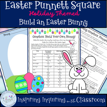 Preview of Easter Genetics Punnett Squares: Build an Easter Bunny Activity