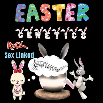 Preview of Easter Genetics ROCK, Heredity Inheritance Punnett Square SEX-LINKED TRAITS