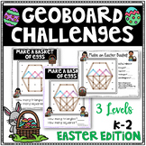 Easter Geoboard Geometry Challenges - Holiday Task Cards-F