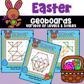 Preview of Easter Geoboard Task Cards
