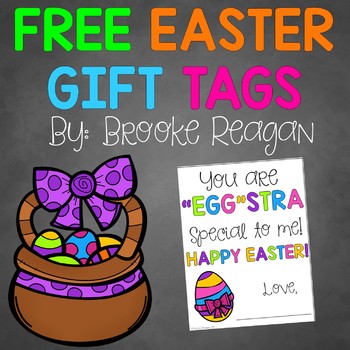 Preview of Easter Gift Tag Printables: Free