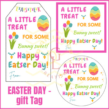 Preview of Easter Gift Tag craftivity activity phonics centers handwriting 1st 2nd 3rd 4th