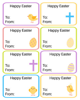 Preview of Easter Gift Tags