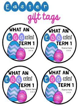 Preview of Editable Easter Gift Tags - FREEBIE