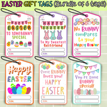 Preview of Easter Gift Tags Printable Gift Tag Digital Download Easter Gift Tag