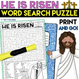 Easter Good Friday Passion Week Word Search Puzzle Christi