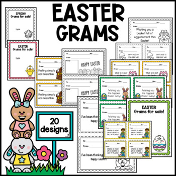 Preview of Easter Grams for Student Council Candy grams Fundraiser Kindness grams