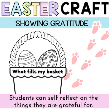 Preview of Easter Gratitude Craft Activity | Low Prep | Printable