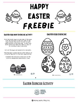 Preview of Easter Gross Motor FREEBIE