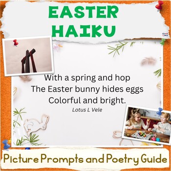 Preview of Easter Haiku Poetry Lesson - Spring Poem Writing Templates Activity Packet