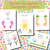 Easter Handprint Crafts, Spring Footprint Art, Keepsake Gi