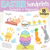 Easter Handprint/ Fingerprint/ Footprint Art, Keepsake Art