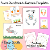 Easter Handprint & Footprint Art Craft Templates for Presc