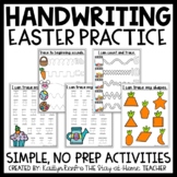 Easter Handwriting Worksheets | Write and Wipe Practice