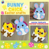 Easter Hatching Chick Bunny Egg April Spring Craft Card De