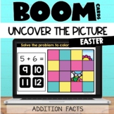 Easter Hidden Picture Boom Cards™ Addition Facts for 1st a