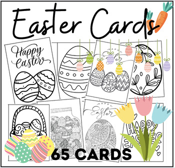 Preview of Easter Holiday and Spring Cards | 65 Unique Card Templates | Art & Writing