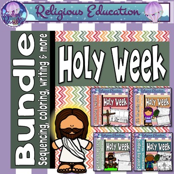 Preview of Easter: Holy Week Bundle for Little Learners {Bible Theme}