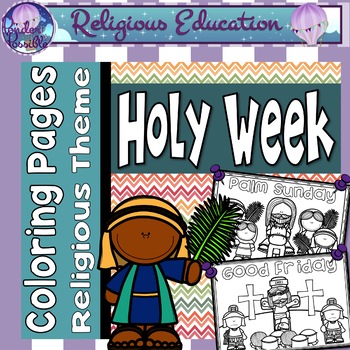 Preview of Easter Holy Week Coloring Pages: Bible Theme