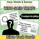 Easter + Holy Week Quotation Reflection Activity Task Card