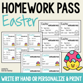 easter no homework pass