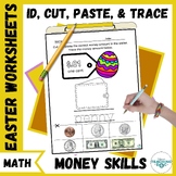 Easter Identify, Count, Match Money Worksheets - Coins and Money