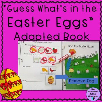 Preview of Easter Categories Adapted Book with Inferencing for Autism and Special Education