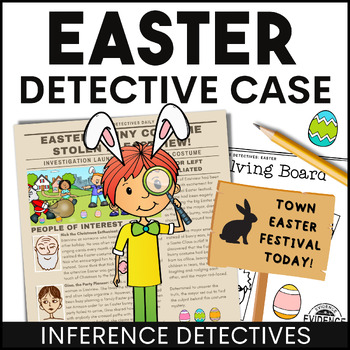 Preview of Easter Inferencing Reading Passage - Detective Mystery 3rd 4th 5th Grade