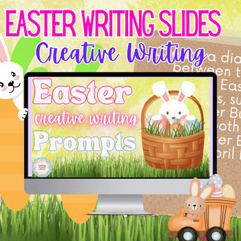 Preview of Easter Inspiration Creative Writing Prompt Slides