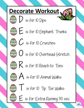 Easter Instant Activity Warm Up For Pe Brain Breaks And Active Classrooms