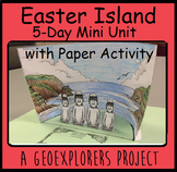 Easter Island history unit with reading, writing, and math