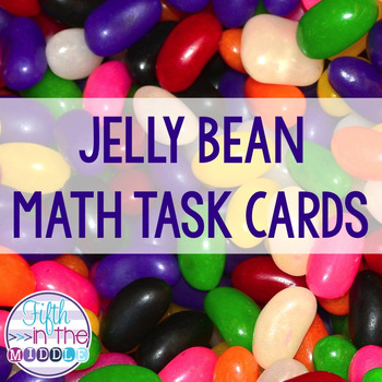 Preview of Easter Jelly Bean Multiplication / Division / Decimal Operations Task Cards